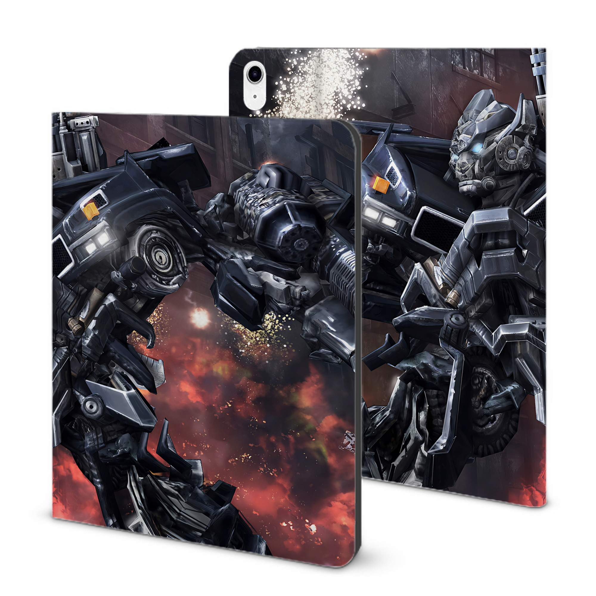 （画像用） Transformers トランスフォーマー IPad ケース ブック型 PUレザー TPU 耐衝撃 軽量 薄型 ペン収納なし 全面保護 IPad 各モデル対応